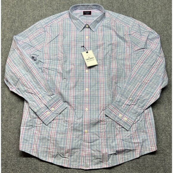 UNTUCKit Lombardy Shirt Mens 2XL Multicolor Plaid Long Sleeve Button Up New - Picture 1 of 13
